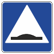 Дорожный знак 5.20 «Искусственная неровность» (металл 0,8 мм, I типоразмер: сторона 600 мм, С/О пленка: тип А коммерческая)